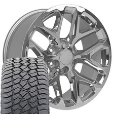 Oe Wheels Cv98b 20x9 Chrome Rims 27555r20 At Tires Set 6x139.7 24et Oe Wheels Cv98b 20x9 Chrome Rims 27555r20 At Tires Set 6x139.7 24et