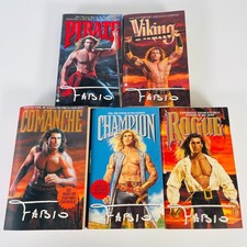 Fabio Historical Romance x 5 Avon PB Lot ? Pirate Viking Champion Rogue Comanche