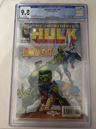 Incredible Hulk #449 - CGC 9.8 - 1st Appearance of the Thunderbolts! High Grade