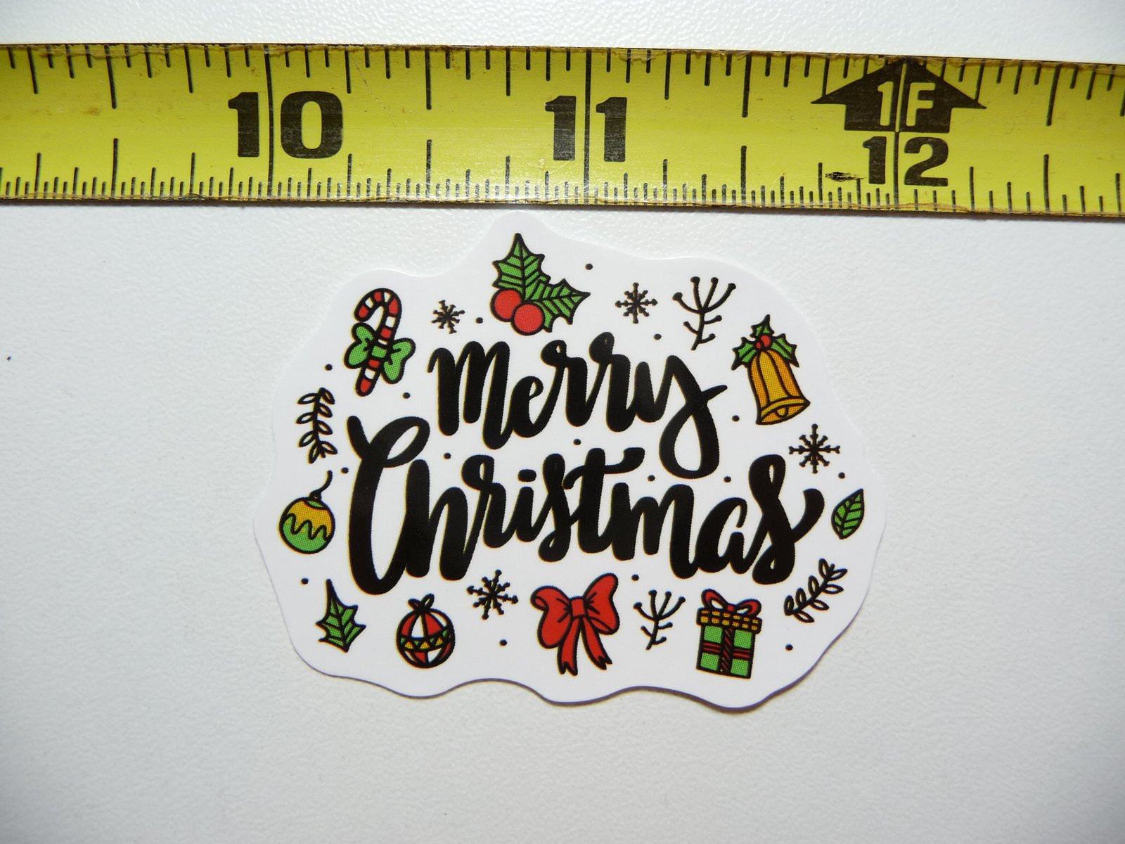 Christmas Collage Sticker Decal for Winter Holidays Christian Celebration Cute Design
