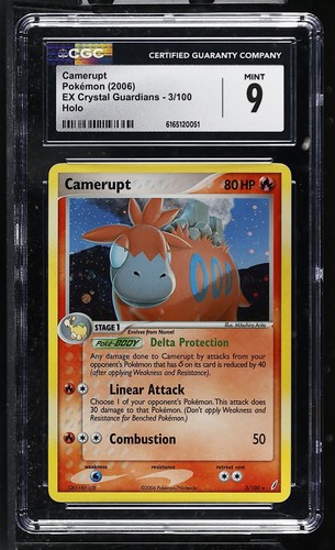 Camerupt graded CGC 9 for sale on eBay