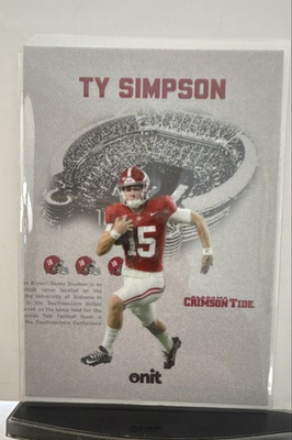 #ad #ad 2025 Onit Athlete Alabama Crimson Tide Vestige RAISED IMAGE Ty Simpson VS 6 $11.99