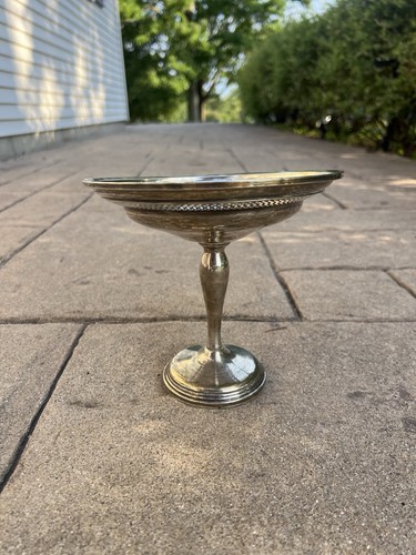 7" hoch 6" quer Sterling gewichtete Süßigkeitenschale