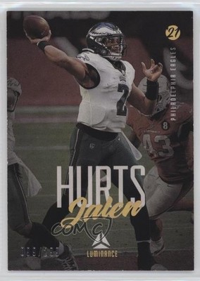 2021 Panini Luminance Gold 99/299 Jalen Hurts #77 0gg