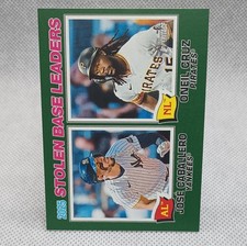 2026 Topps Heritage Stolen Base Leaders Caballero/Cruz Green Border #4