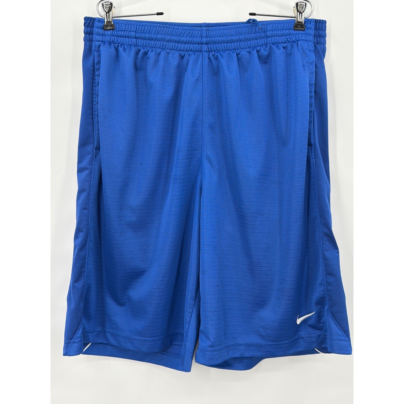 Nike Mens XL Royal Blue Athletic Basketball Shorts Mesh Pockets Swoosh Logo