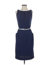 Nine West Women Blue Cocktail Dress 4