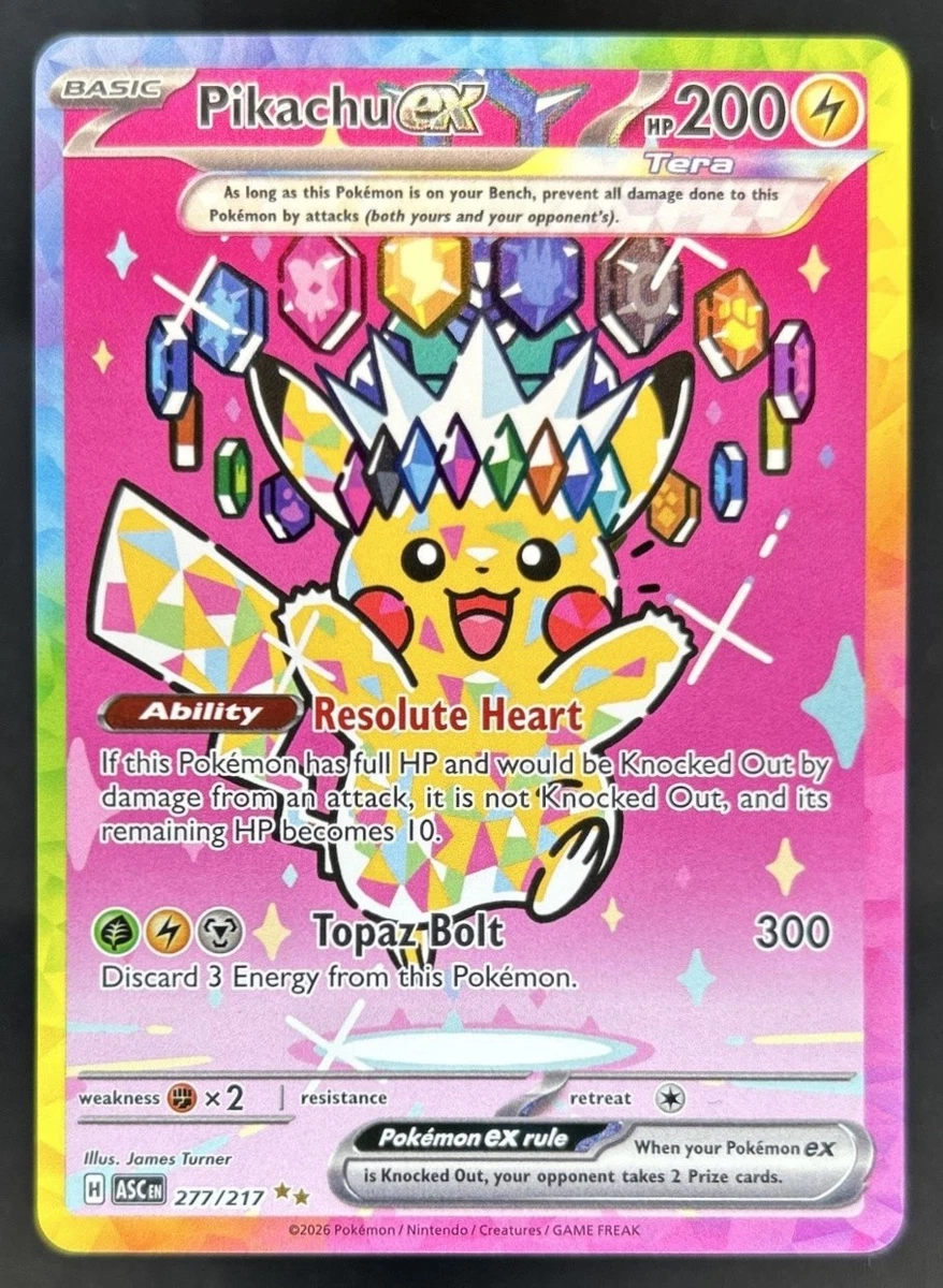 Pikachu Ex Pokémon TCG卡| eBay