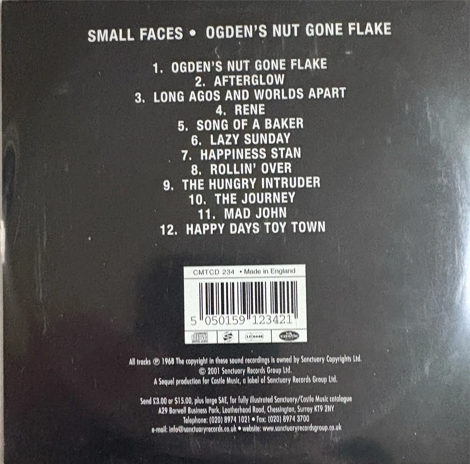 SMALL FACES - Ogden's Nut Gone Flake CD Circular Gatefold Cover 2001 Exc Cond! - Image 2 of 2