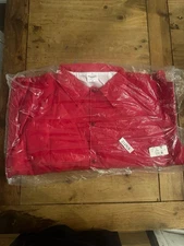 VTG Auburn Sportswear Windbreaker Nylon Snap  Red Jacket XL NEW NOS