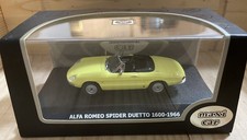 MAXI CAR 1/43 SCALE 10152 1966  ALFA ROMEO SPIDER DUETTO 1600 YELLOW MINT BOXED