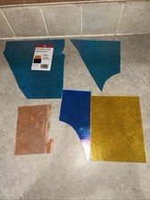 Stained Glass Pieces Lot, One Pound, Mixed Colors/sizes/textures. READ DESC