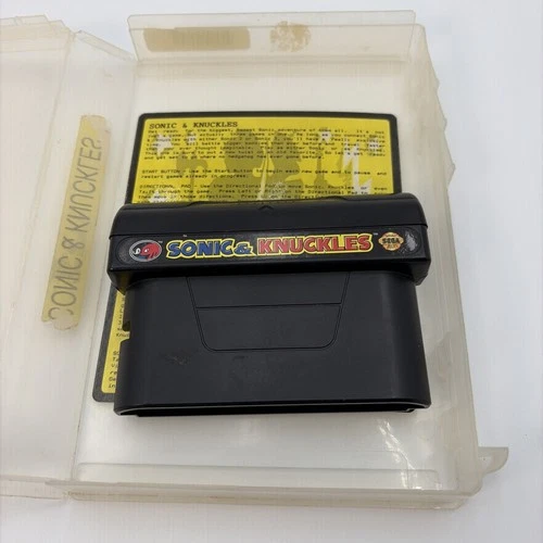 SEGA GENESIS 🦔 Sonic & Knuckles With Flap Cartridge Only READ DESCRIPTION