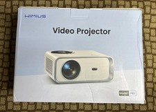 Wimius V deo Projector 4K WiFi End Bluetooth Full HD 1080, New Open Box