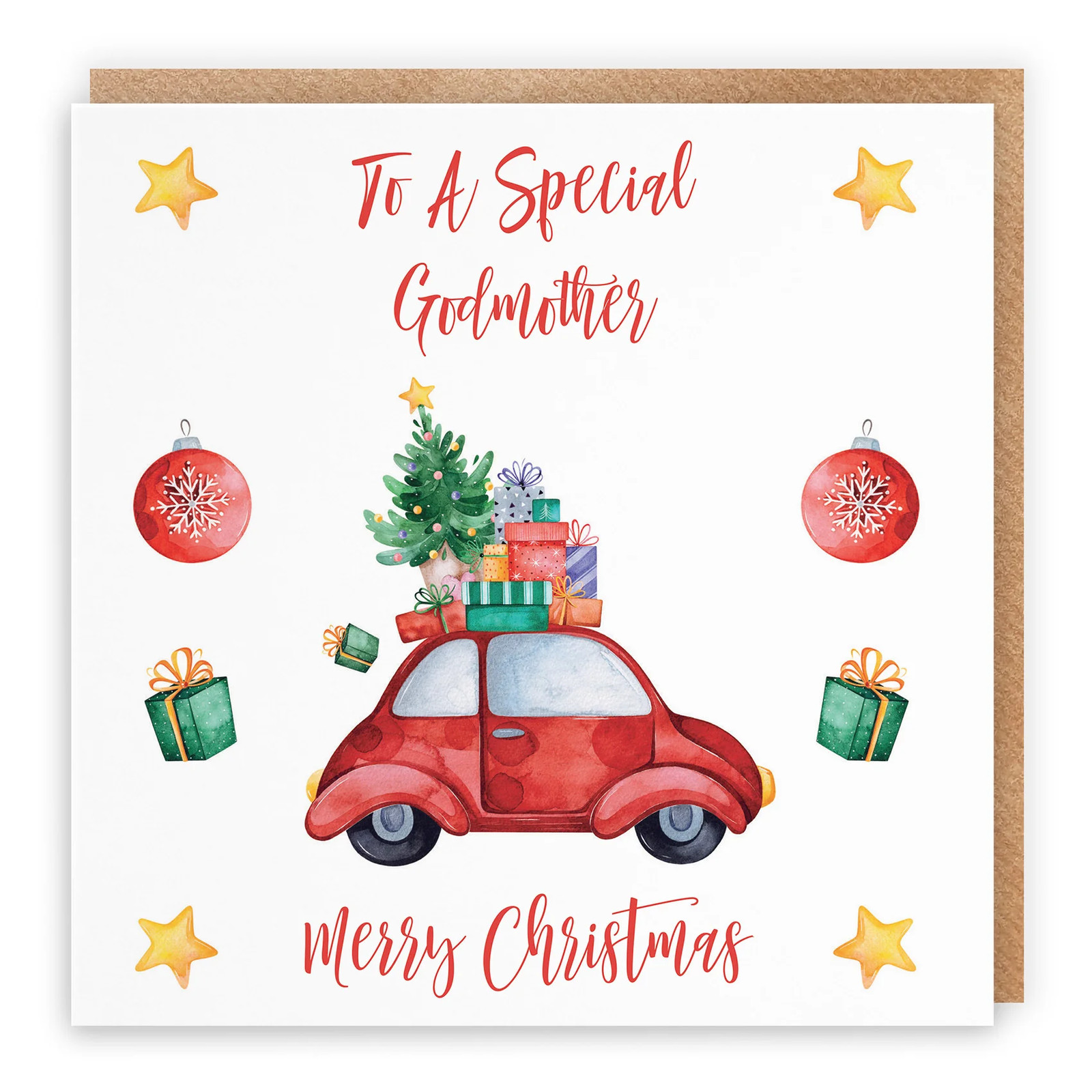 Godmother Card Christmas Holiday