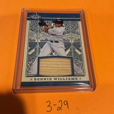 2025 Leaf Lumber Bernie Williams Game Used Dark Blue /15 #GL-8 The Yankees win 