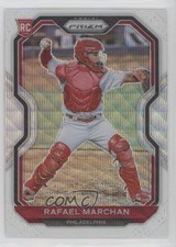 2021 Panini Prizm Tier II White Wave Prizm Rafael Marchan #151 7u4