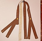 Civil War Suspenders TAN BLACK HOMESPUN Cotton Hand sewn UNION CONFEDERATE — photo 1