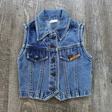 Toddler Vintage Jordache Jean 3T Denim Vest 1990's look---retro Y2K