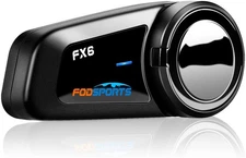 Fodsports FX6 Motorcycle Bluetooth Headset 6 Riders Group Motorbike Bluetooth...
