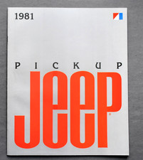 Original 1981 Jeep Pickup Sales Brochure Catalog 12 Pages 9.5 X 11