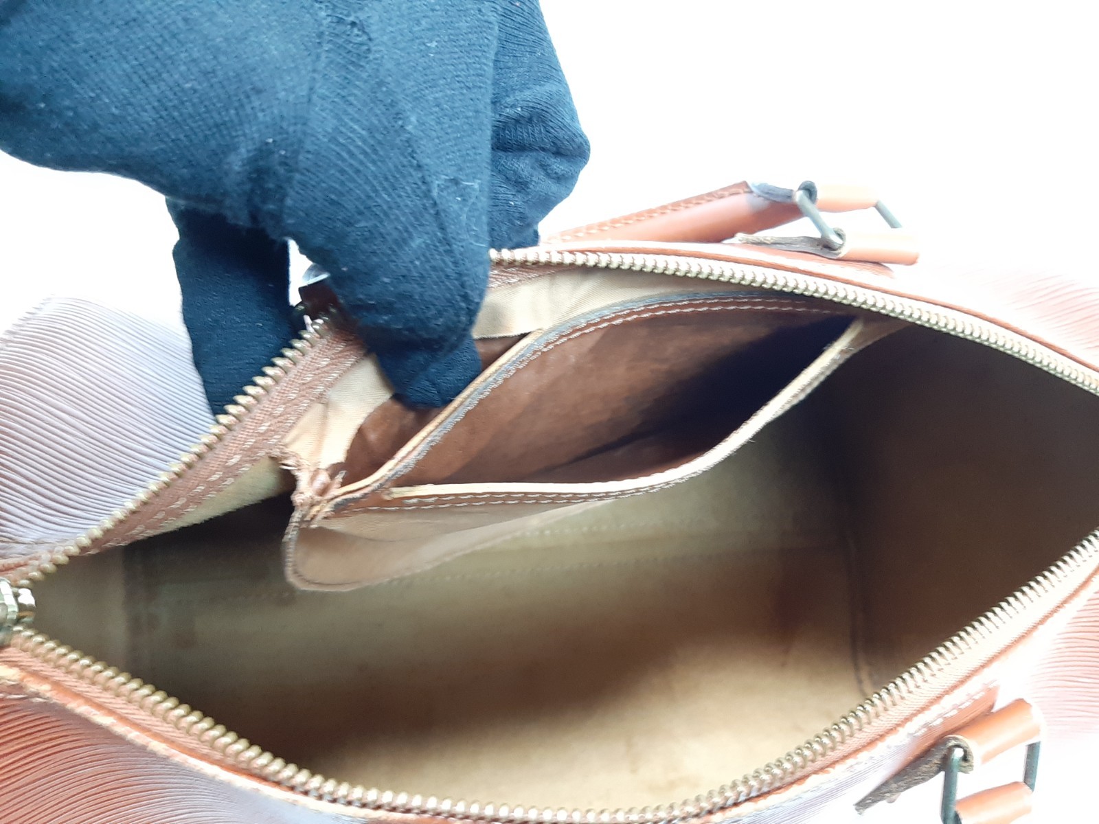 Louis Vuitton Handbag Speedy 30 M43003 Epi Kenya Brown Boston Bag VI0922