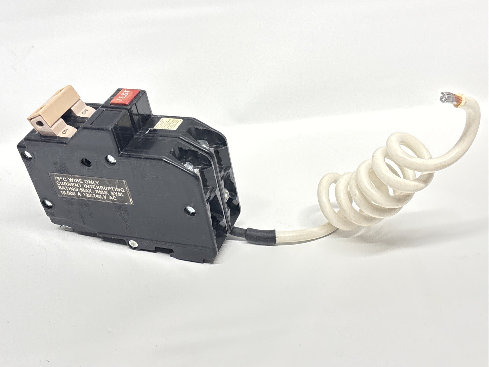 Eaton GFTCB250CS 50 Amp 240V Ground Fault Circuit Breaker – Type BR, Plug-On, Self-Test GFCI For Residential & Commercial Electrical Panels