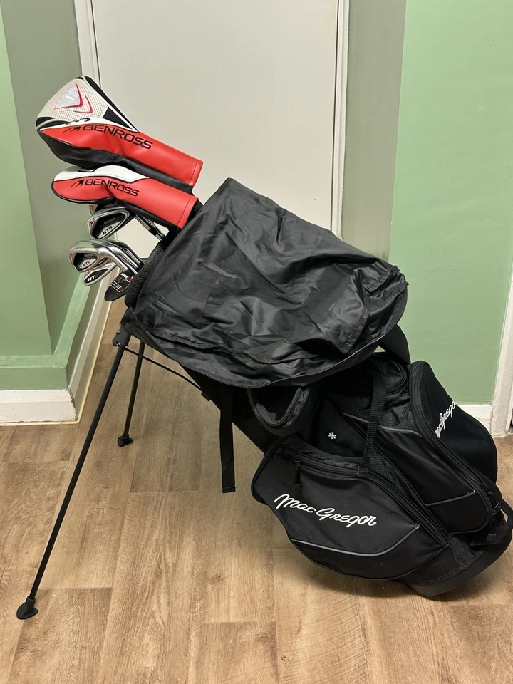 *HERREN KOMPLETTES SET BENROSS HTX GOLFSCHLÄGER/R/H -STANDBAG -REG FLEX*