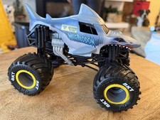 Spin Master Monster Jam Megalodon Blue Shark Monster Truck Kids Toy Car Vehicle