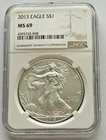 2013 $1 American Silver Eagle Dollar NGC MS69