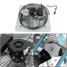 Aluminum High Speed 14 Inch Shutter Exhaust Fan Wall Mounted Greenhouse Garage