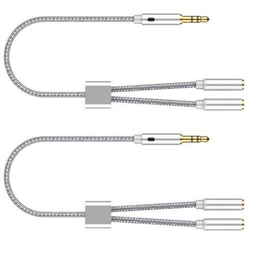 Portable 3.5mm AUXs Splitter Headphone Splitter Easy Audios Sharing for Speaker - Photo 9/10