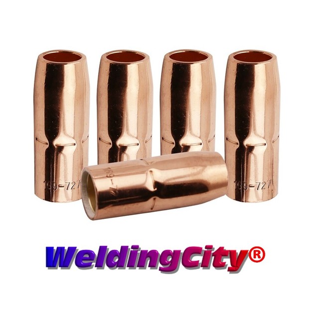 WeldingCity® 5pk MIG Welding Gun Nozzle 169727 5/8" for Miller M25/M