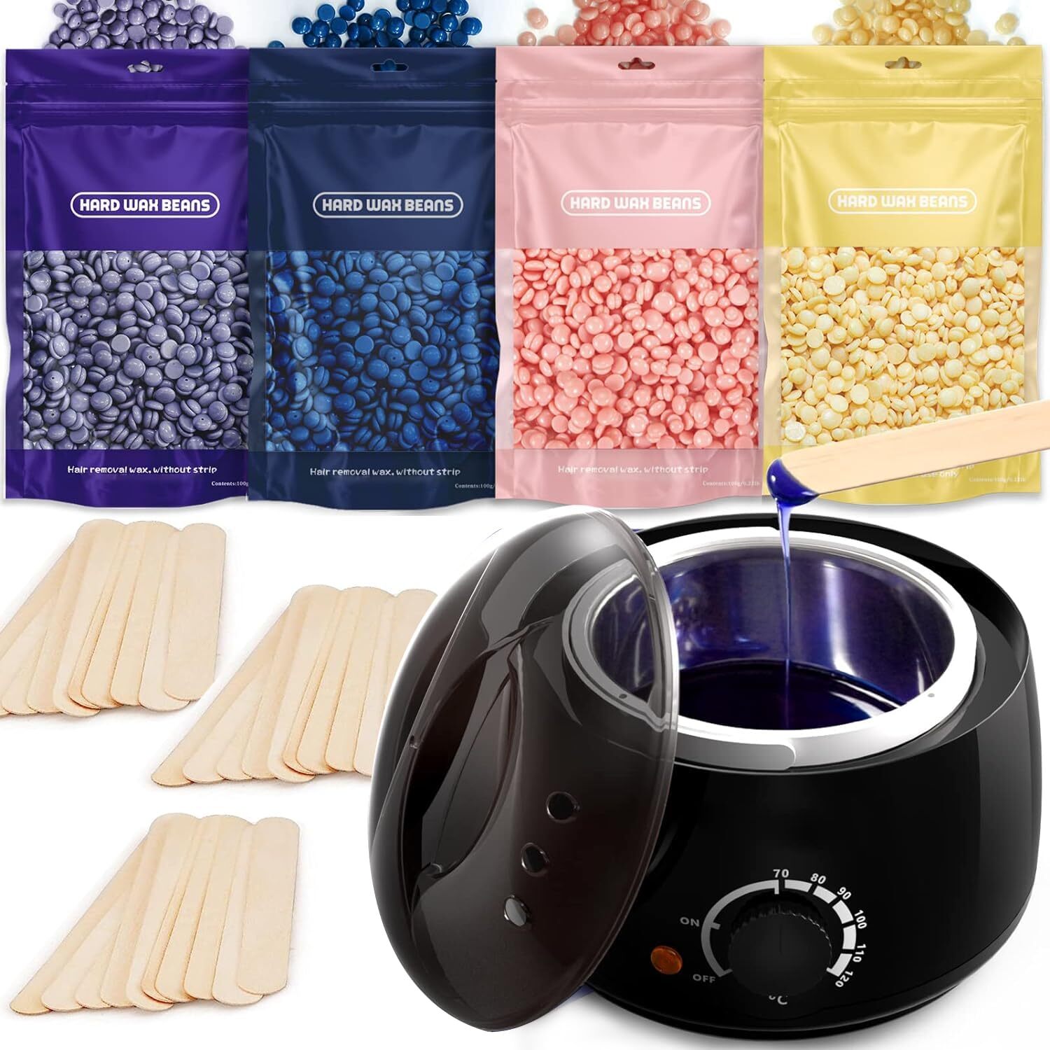 scaldacera kit cera brasiliana ceretta brasiliana scaldacera 400g Perle Cera ...