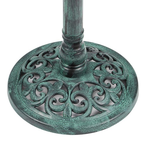 63cm Tall 40cm Diameter Traditional Resin Garden Bird Bath Ornament