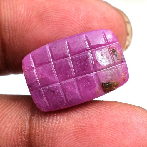 19.00 Cts Natural Ruby Untreated Rare Moghul Carved Exclusive Loose Gemstone - Picture 3 of 7