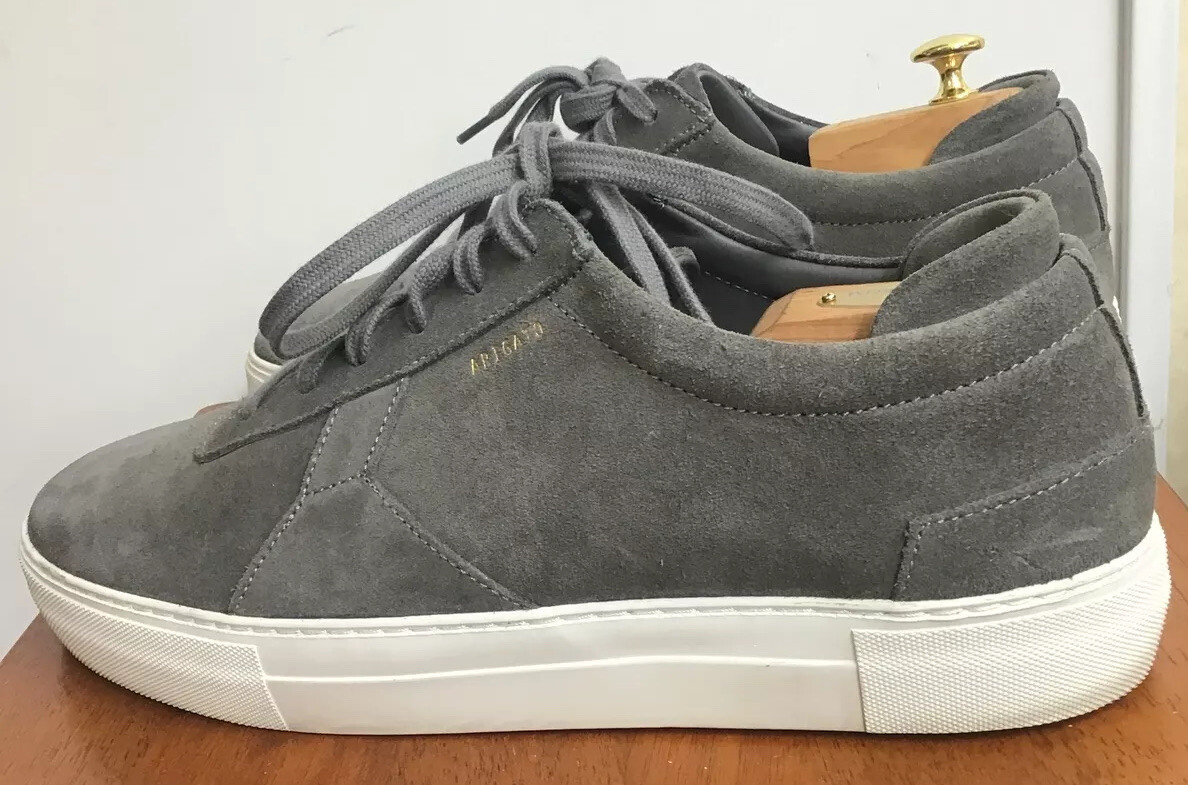 Axel Arigato Clean 90 Dark Gray Suede Low Top Sneaker White Sole Size 13 image 2