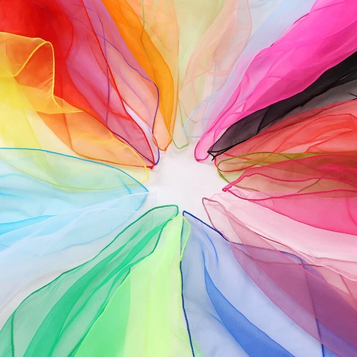 Damen Chiffon Schal 50er Jahre Quadrat Hals Kopftuch Tücher Halstuch Weich Stola Tuch❤ - Bild 7 von 31