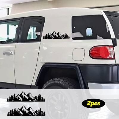 Car Side Stickers for TOYOTA FJ CRUISER Tree Mountain Graphics