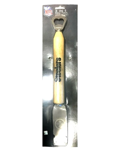 Pittsburgh Steelers NFL Magic Barbeque 3 In 1 Tool BBQ Stainless Steel New