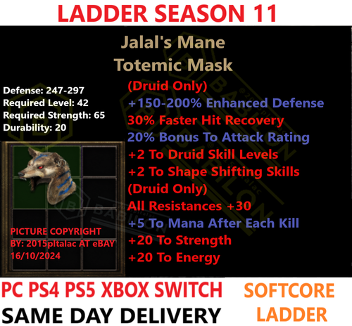 LADDER All Uniq Helms ✅PC PS4 PS5 XBOX SWITCH✅ DIABLO 2 RESURRECTED D2R ITEMS - Picture 36 of 51