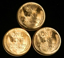 BU Wheat Cent Penny 3 Coin Set Estate Lot, Choose How Many!
