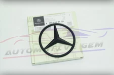 For AMG X166 GL GLS MATTE BLACK Star Emblem Rear Trunk Lid Logo Badge
