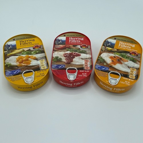 Fish Herring Fillets In Mango, Tomato or Curry Sauce Canned Food