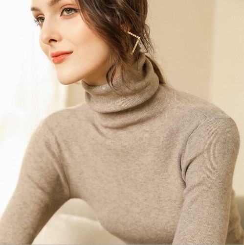 Women Pullover Tight Knitted Warm Thick 