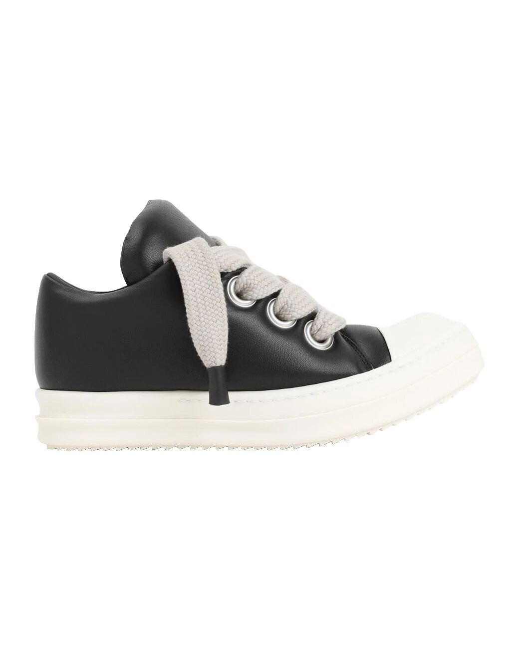 Rick Owens Leather Upper Solid Casual Shoes for Men