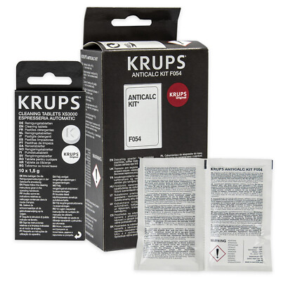 Krups Filtre &agrave; Eau Claris F088, D&eacute;tartreur AntiCalc KIT F054, Nettoyant KRUPS XS3000, EA9010