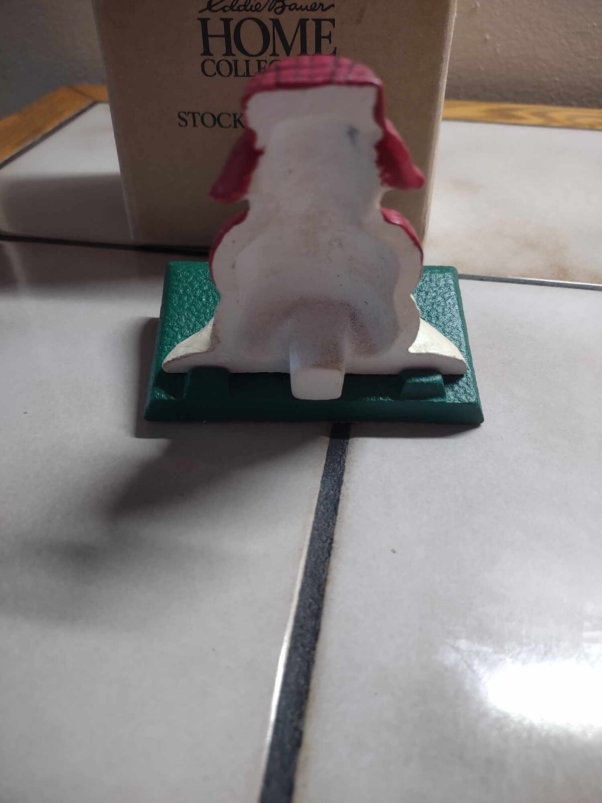 Eddie Baver Midwest of Cannon Falls Cast Iron Snowman Christmas Stocking Holder