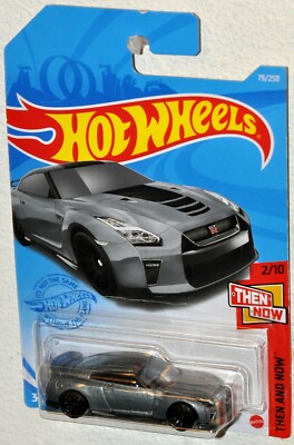 Hot Wheels 2021 #79 2017 Nissan GT-R R35 gray MOC HW Then & Now #2