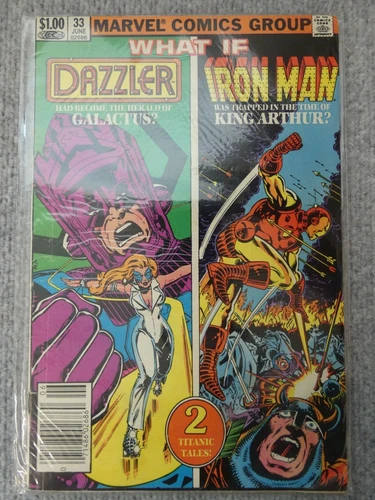 VINTAGE MARVEL  COMIC BOOK IRON MAN IRONMAN & DAZZLER #33 WHAT IF ?